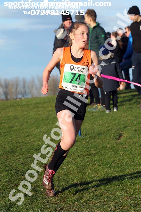 Girls under-13s Davison Shield, 2020 Sherman Cup/Davison Shield, Temple Park, South Shields.  Photo: David T. Hewitson/Sports for All Pics